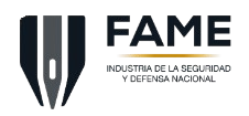 Industria De La Seguridad Y Defensa Nacional FAME S.A. LOGO